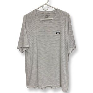 Under Armour The Tech Tee Striped Shirt Men’s XXL White